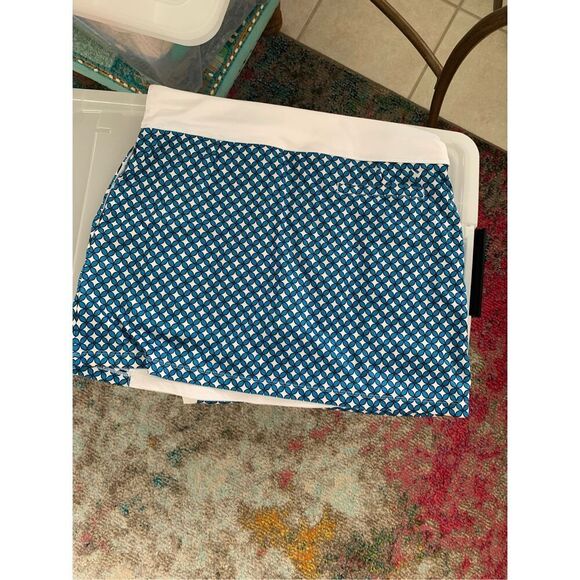 Callaway True Sculpt Opti-Dri Blue Geo Wrap Golf Skort NWOT with beautiful - Picture 6 of 9